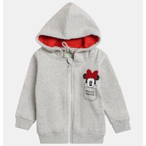 Disney Baby Minnie Mouse Hooded Sweater Size 18M-24M